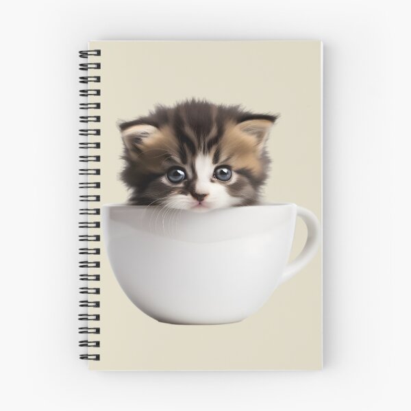 Item preview, Cute Bicolor Cat in a Cup Bicolor Cat in a Cup designed and sold by Alex-JuJu.