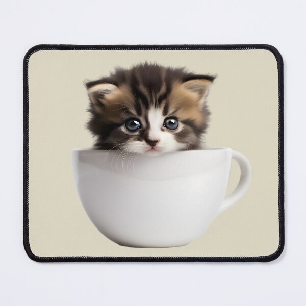 Item preview, Cute Bicolor Cat in a Cup Bicolor Cat in a Cup designed and sold by Alex-JuJu.
