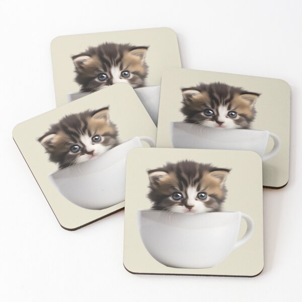Item preview, Cute Bicolor Cat in a Cup Bicolor Cat in a Cup designed and sold by Alex-JuJu.