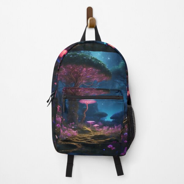 Item preview, Enchanted Night: Bioluminescent Forest's Magical Pathway designed and sold by ArtComixHaven.