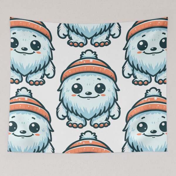 Item preview, Playful Yeti Cartoon designed and sold by ArtfulWeave.