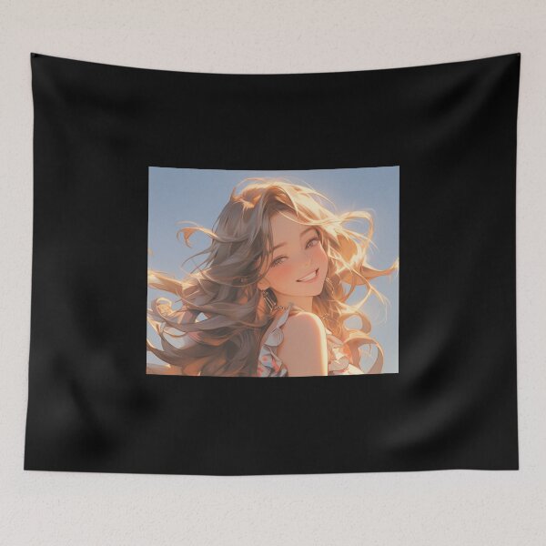 Item preview, smile happy beautiful girl adorable pretty hair celebrity designed and sold by UILOVE.