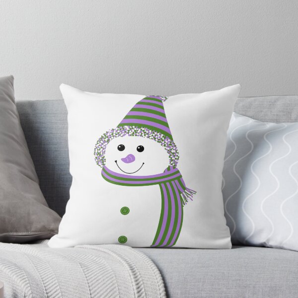 Item preview, Genderqueer Pride Snowman Snowperson Lavender White Green designed and sold by JoyfulJen.