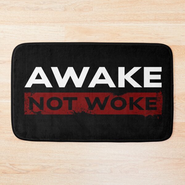 Item preview, Conscious Clarity - 'Awake Not Woke' Statement Design designed and sold by Sir Meow Meow.