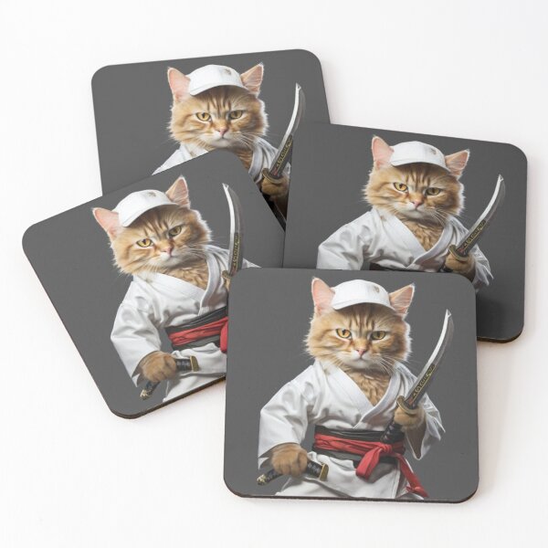Item preview, karate cat designed and sold by Alexandra Vasconcelo.