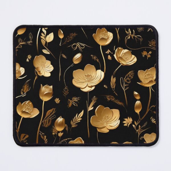 Item preview, Golden flowers pattern designed and sold by Majkel & Majkel.