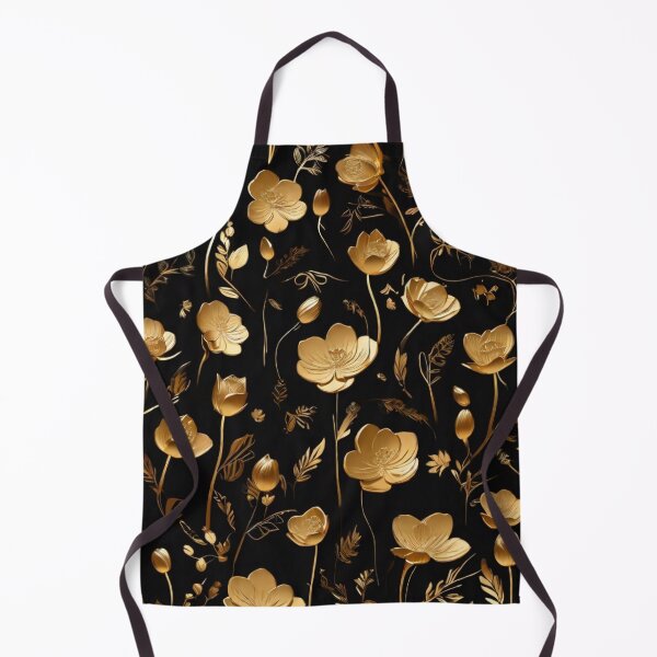 Item preview, Golden flowers pattern designed and sold by Majkel & Majkel.