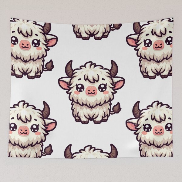 Item preview, Playful Yak Cartoon designed and sold by ArtfulWeave.