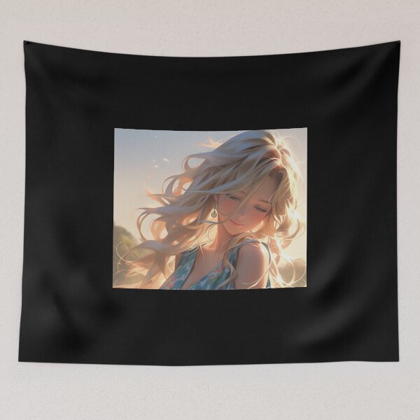 Item preview, blonde hair charming beautiful art girl pretty cute designed and sold by UILOVE.