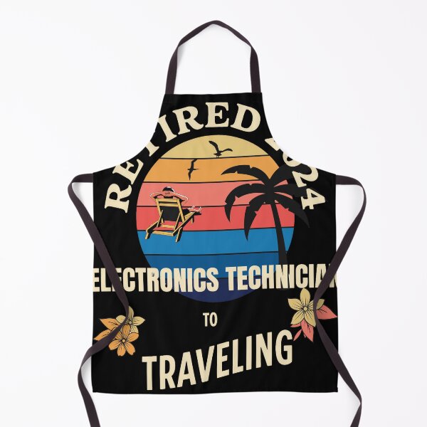 Item preview, Retired Electronics Technician 2024. Tropical Sunset Retirement Vibes Design designed and sold by johnharry3.