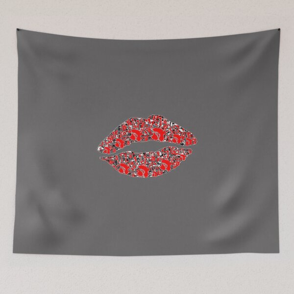 Item preview, lips Handprint Art Artistic Creation  designed and sold by 4rpixs.