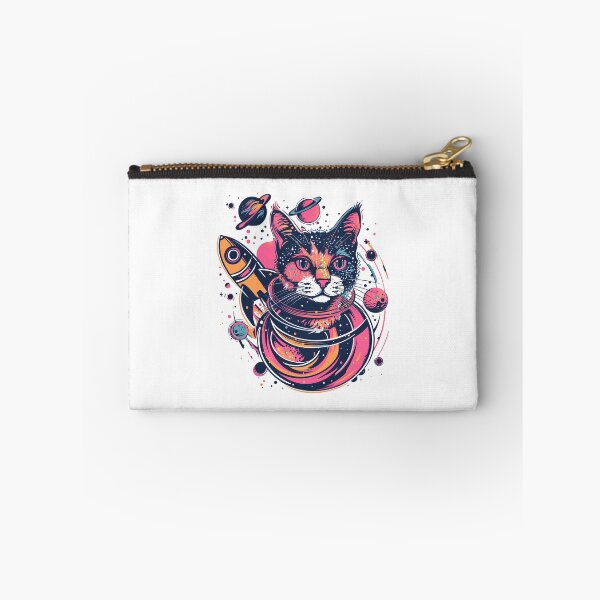 Item preview, Galaxy crazy cat designed and sold by TheRealmWithin.