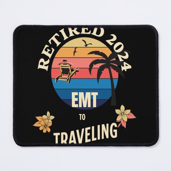 Item preview, Retired Emt 2024. Tropical Sunset Retirement Vibes Design designed and sold by johnharry3.