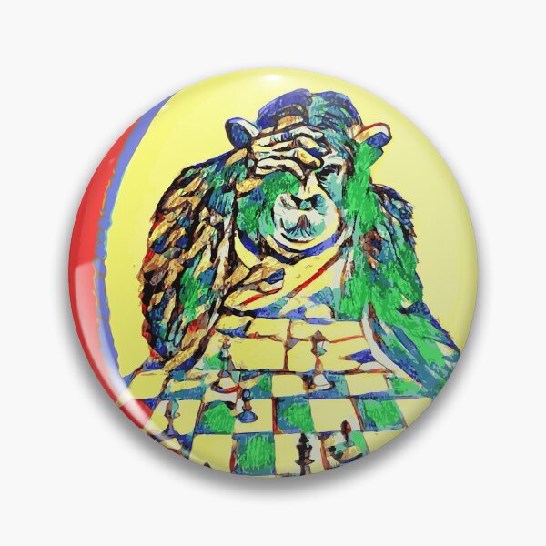 Item preview, chess player monkey designed and sold by Mammoths.