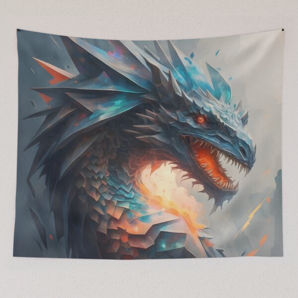 Item preview, Shardstorm Fury, Geometric Dragon Art designed and sold by DragonRealms.