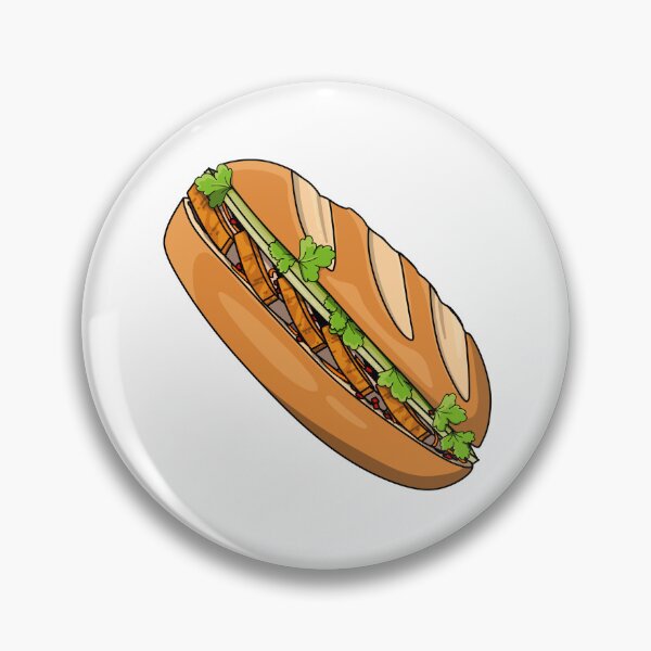 Item preview, Banh Mi Roast Pork Roll designed and sold by catnoodles-.