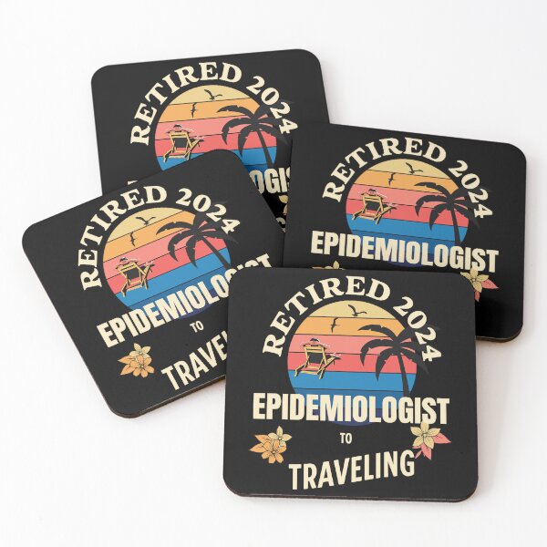 Item preview, Retired Epidemiologist 2024. Tropical Sunset Retirement Vibes Design designed and sold by johnharry3.