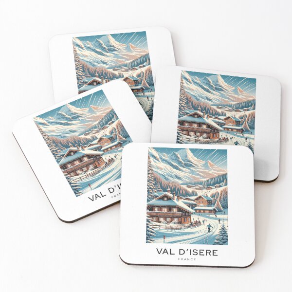 Item preview,  Val d' Isere FRANCE Digital Illustration  designed and sold by TravelMarvel.