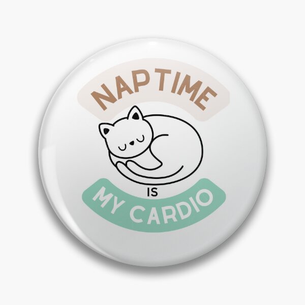 Item preview, Naptime is my cardio quote, sleeping cat designed and sold by raymishop.