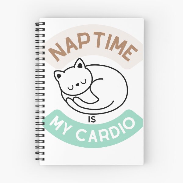 Item preview, Naptime is my cardio quote, sleeping cat designed and sold by raymishop.