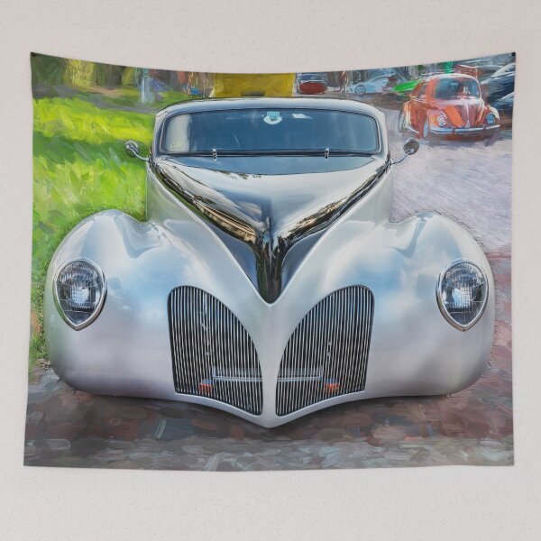 Item preview, 1938 Silver Lincoln Zephyr 3 Window Coupe X128 designed and sold by RichFrancoCars.