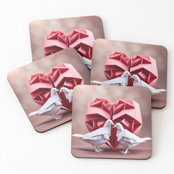Item preview, Origami Art - Heartfelt Harmony: Two Turtledoves in Love designed and sold by ArtfulFolds.