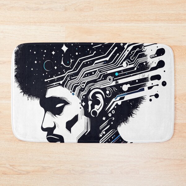 Item preview, Afrofuturism Afro Boy Sci-fi  designed and sold by KitonicTees.