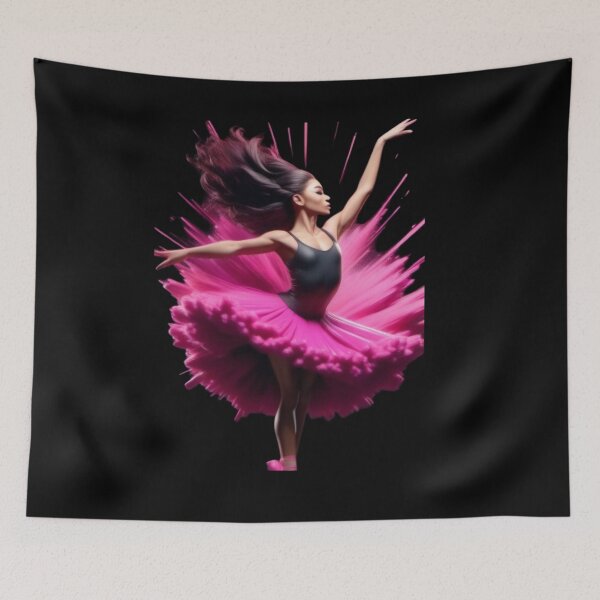 Item preview, Ballerina wearing pink sublimation digital download designed and sold by jrsigurl.