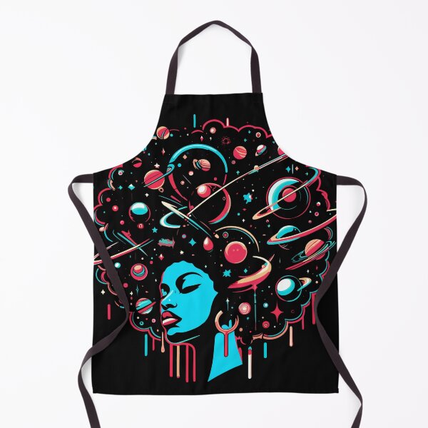 Item preview, Afro-futurism Afro Girl Sci-fi  designed and sold by KitonicTees.