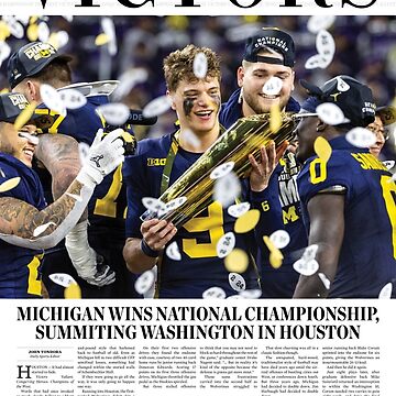 Artwork thumbnail, The Michigan Daily Front Cover 1/10/24 (Michigan vs. Washington -- National Championship Game) by michigan-daily
