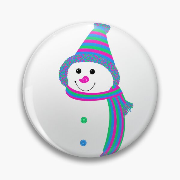 Item preview, Polysexual Pride Snowman Snowperson Pink Green Blue designed and sold by JoyfulJen.