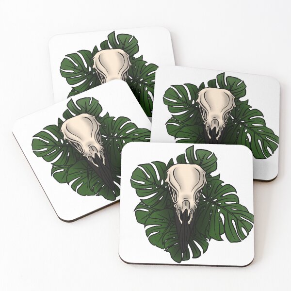 Item preview, Monstera Corvid Skull  designed and sold by prettykokopuff.