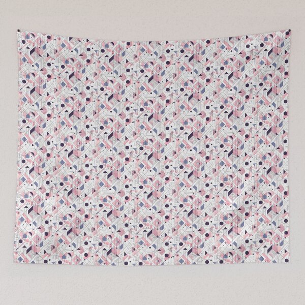 Item preview, Geometric abstraction. Minimalistic style. Pink 1 designed and sold by Cute-Forever.