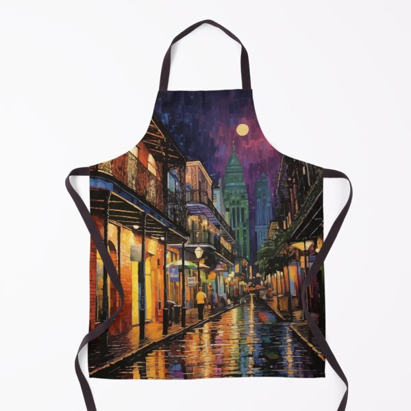 Item preview, NOLA watercolor night scene 1 designed and sold by muskitt.