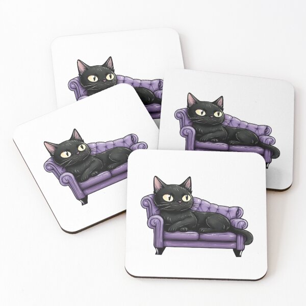 Item preview, Black Cat | Purple Sofa designed and sold by ChristyPatino.