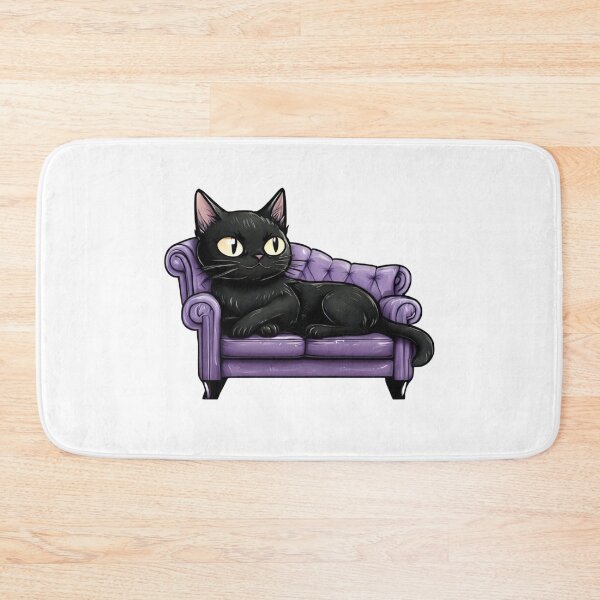 Item preview, Black Cat | Purple Sofa designed and sold by ChristyPatino.