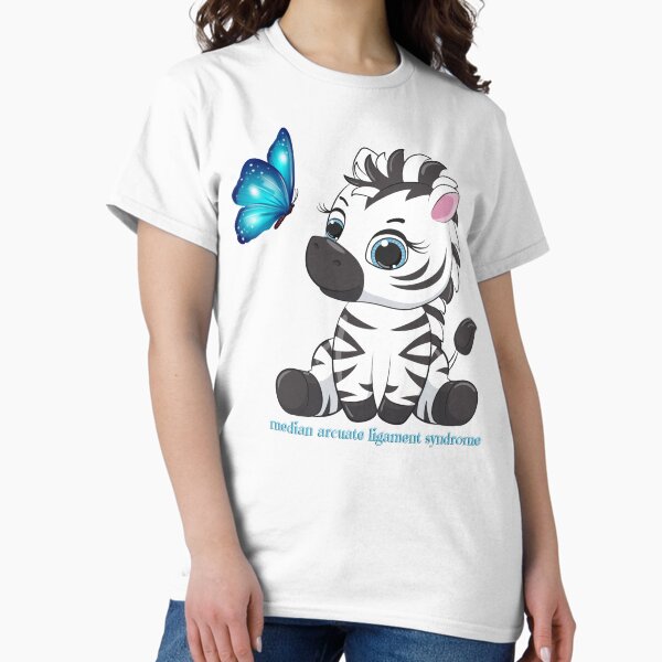 Zebra & Butterfly (MALS) Classic T-Shirt