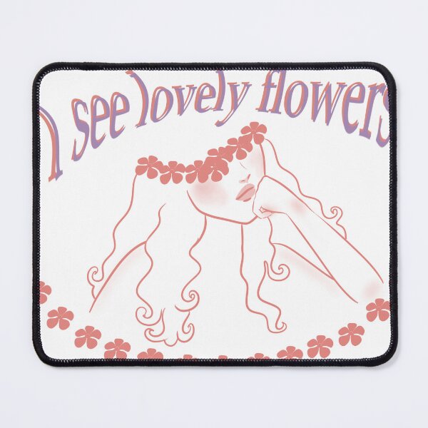 Item preview, girl with flowers covering her pink and lilac eyes designed and sold by Francycleide  Campos.