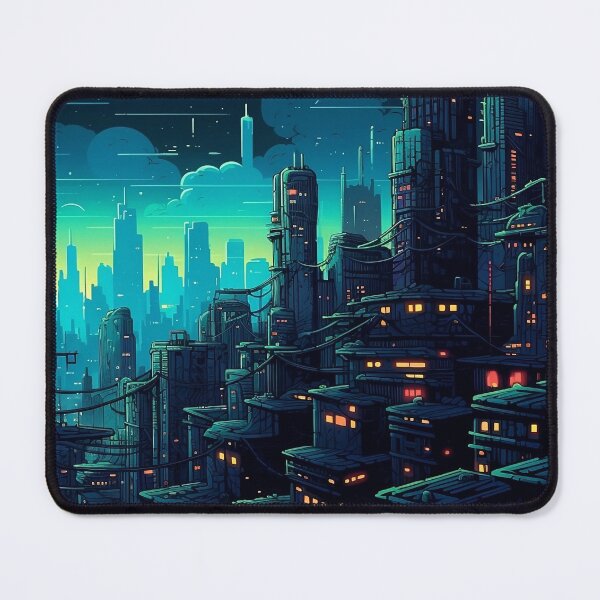 Item preview, Blue Japanese Cityscape designed and sold by NumericaDesigns.