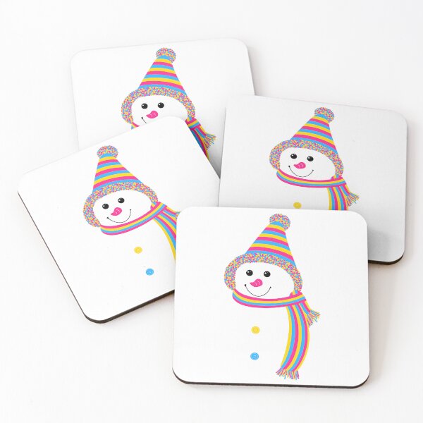 Item preview, Pansexual Pan Pride Snowman Snowperson Pink Yellow Blue designed and sold by JoyfulJen.