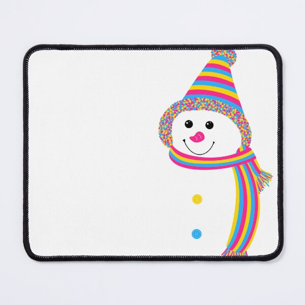 Item preview, Pansexual Pan Pride Snowman Snowperson Pink Yellow Blue designed and sold by JoyfulJen.