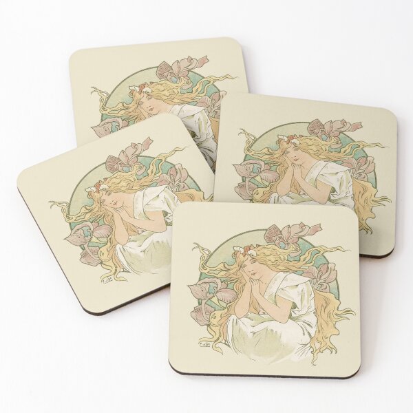Item preview, Art nouveau postcard design, by Alphonse Mucha. HIGH DEFINITION designed and sold by MINDTHECHERRY.