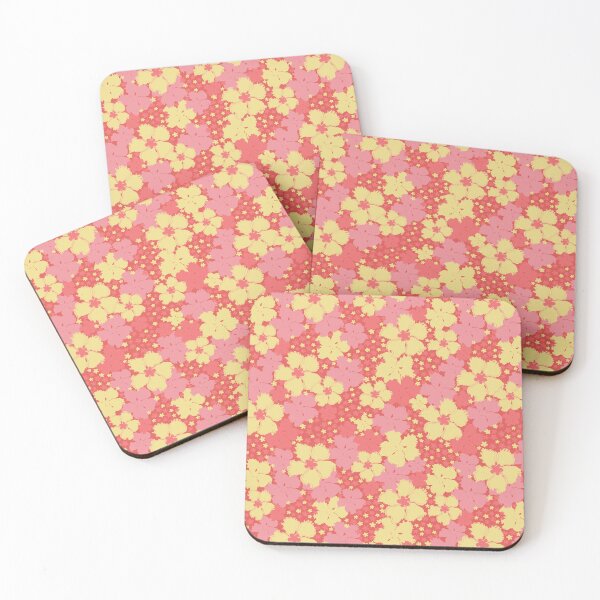 Item preview, TROPICAL COCONUT GIRL ALOHA HAWAIIAN HIBISCUS PINK AND YELLOW designed and sold by blomastudios.