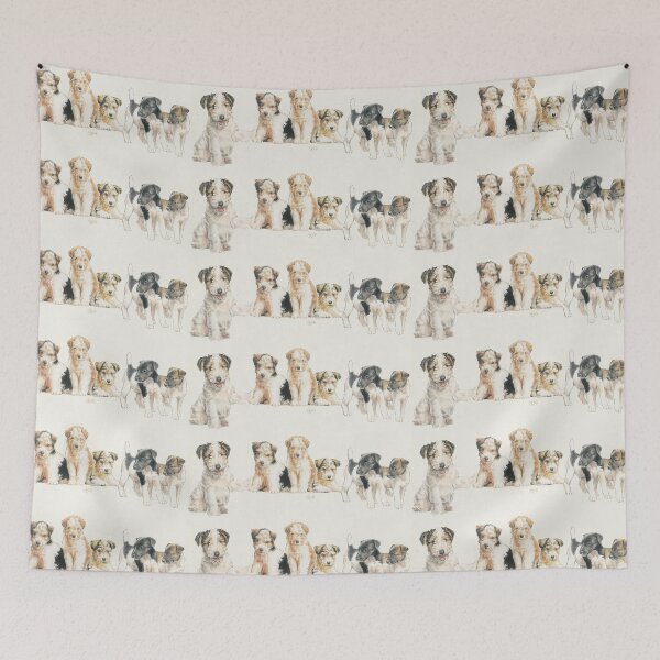 Item preview, Fox Terrier Puppies designed and sold by BarbBarcikKeith.