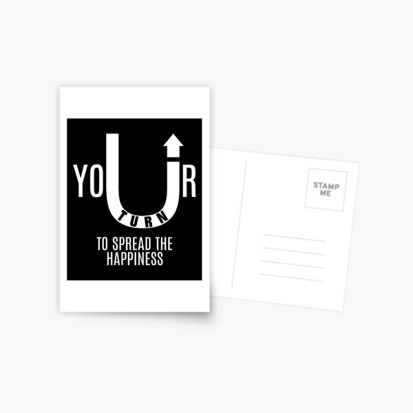 Item preview, U-Turn Your Turn - Spread The Happiness - Affirmation Inspirational Uplifting T-Shirt designed and sold by allmarkmade.