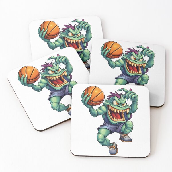 Item preview, Basketball Dunking Monster designed and sold by DoodleDreamShop.
