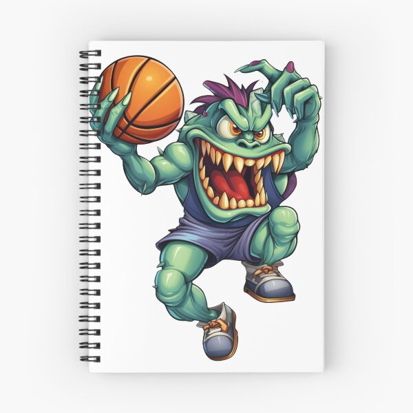 Item preview, Basketball Dunking Monster designed and sold by DoodleDreamShop.