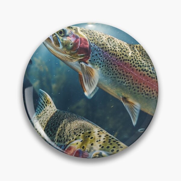 Item preview, Rainbow Trout Swarm in a Beautiful Stream designed and sold by lureguru.