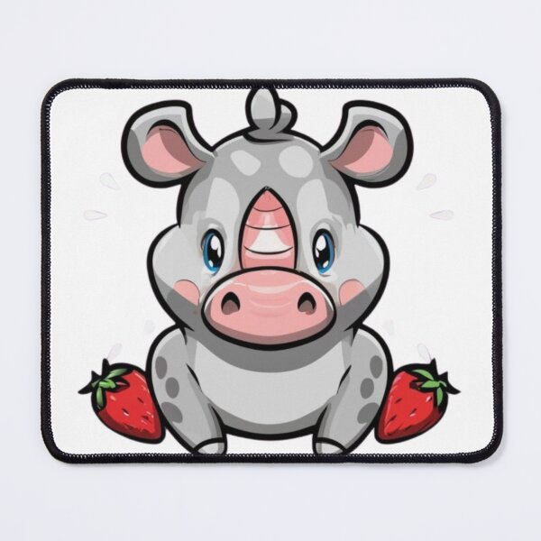 Item preview, ACNH Pink Merengue Strawberry Rhino designed and sold by RelaxMusic.