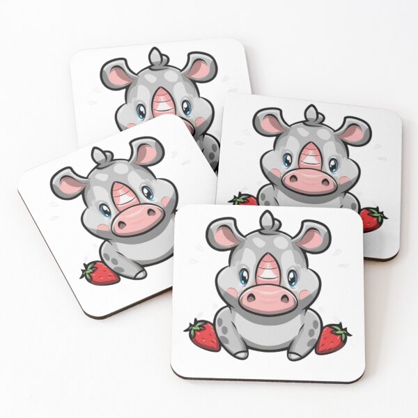 Artikelvorschau, ACNH Pink Merengue Strawberry Rhino entworfen und verkauft von RelaxMusic.